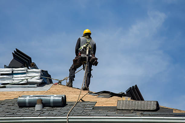Professional Gutter Installation technician working in Mount Pulaski, IL